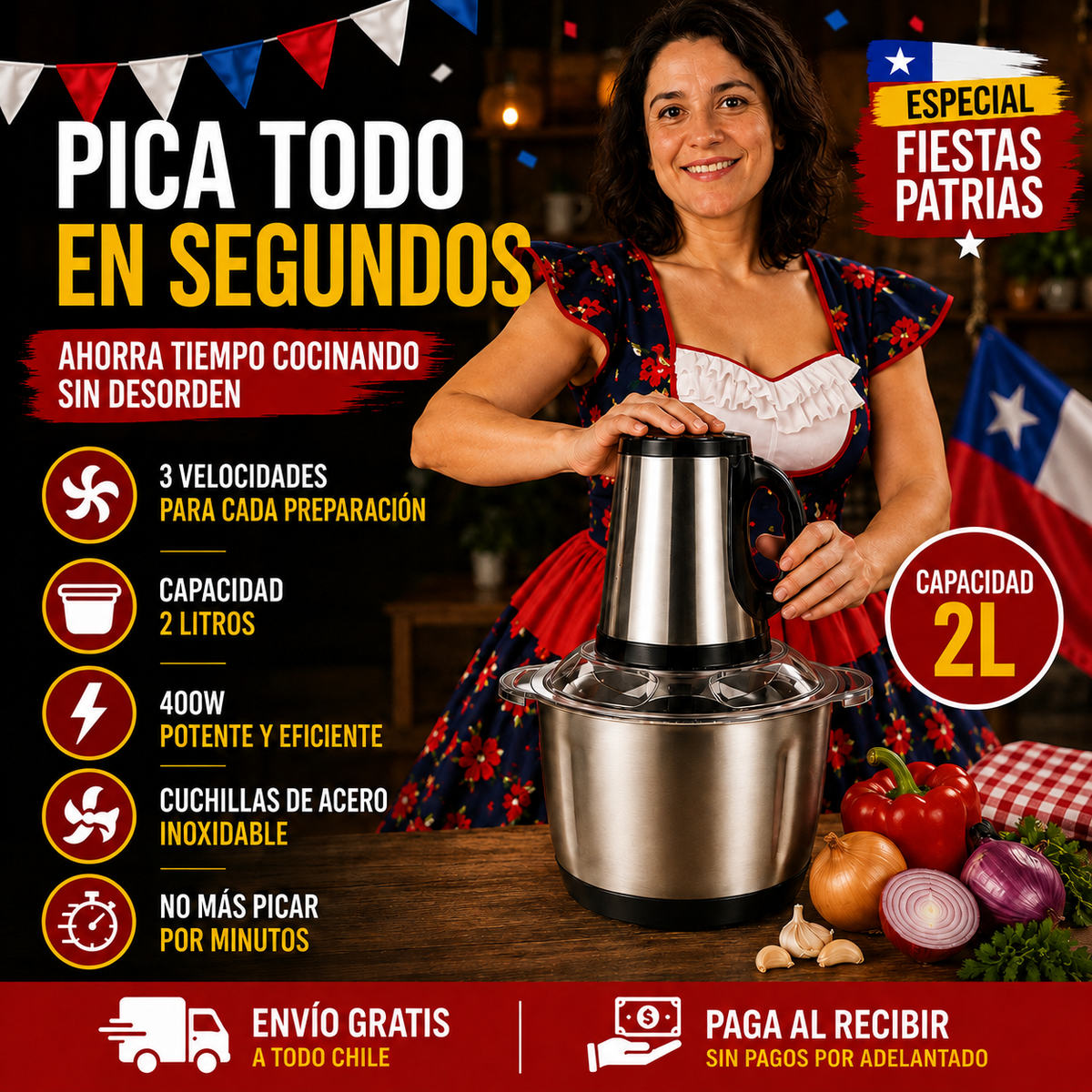 PICADORA ELÉCTRICA – ESPECIAL 18 DE SEPTIEMBRE