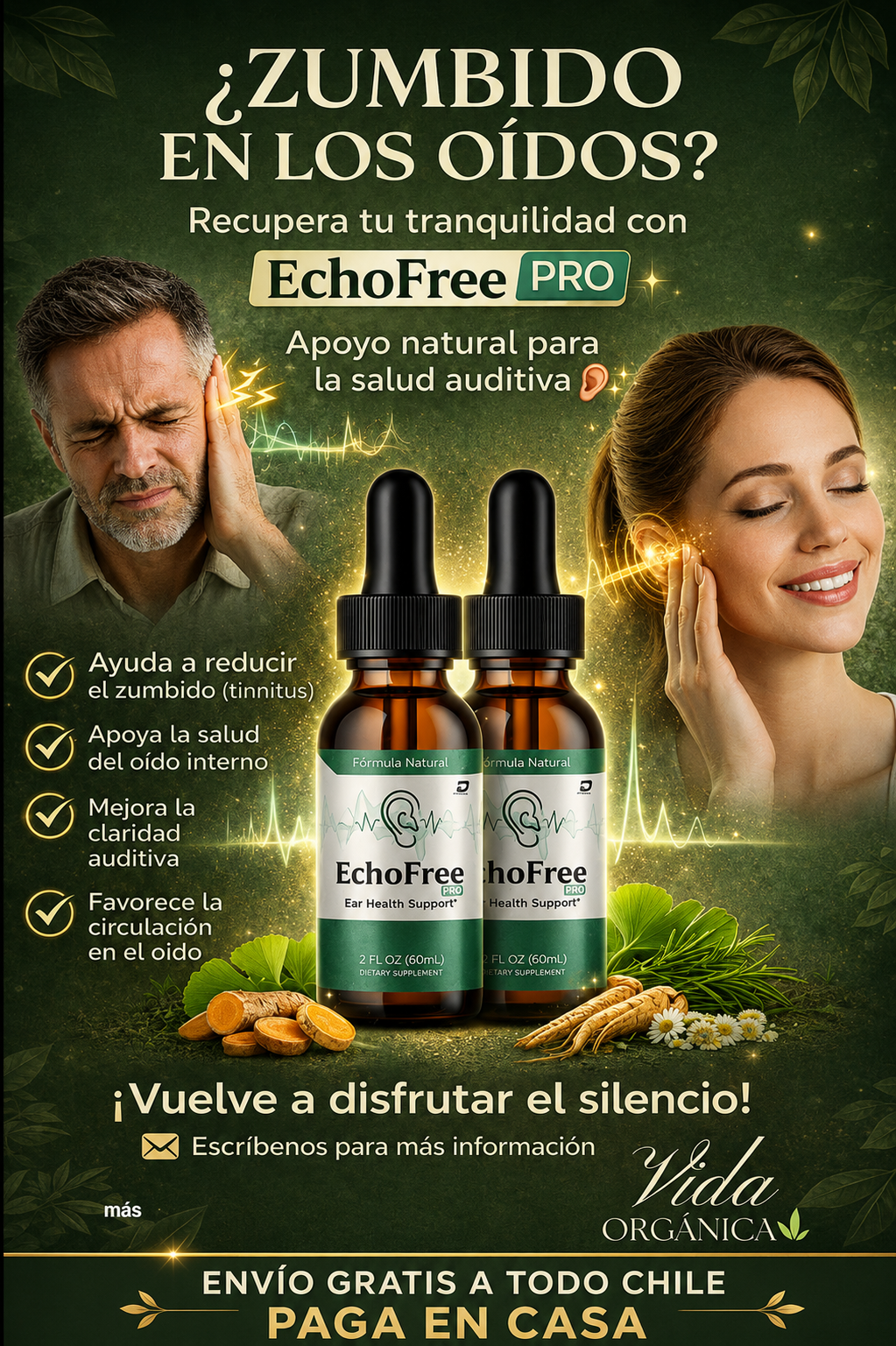 EchoFree™ La solución definitiva a los ruidos en tus oídos